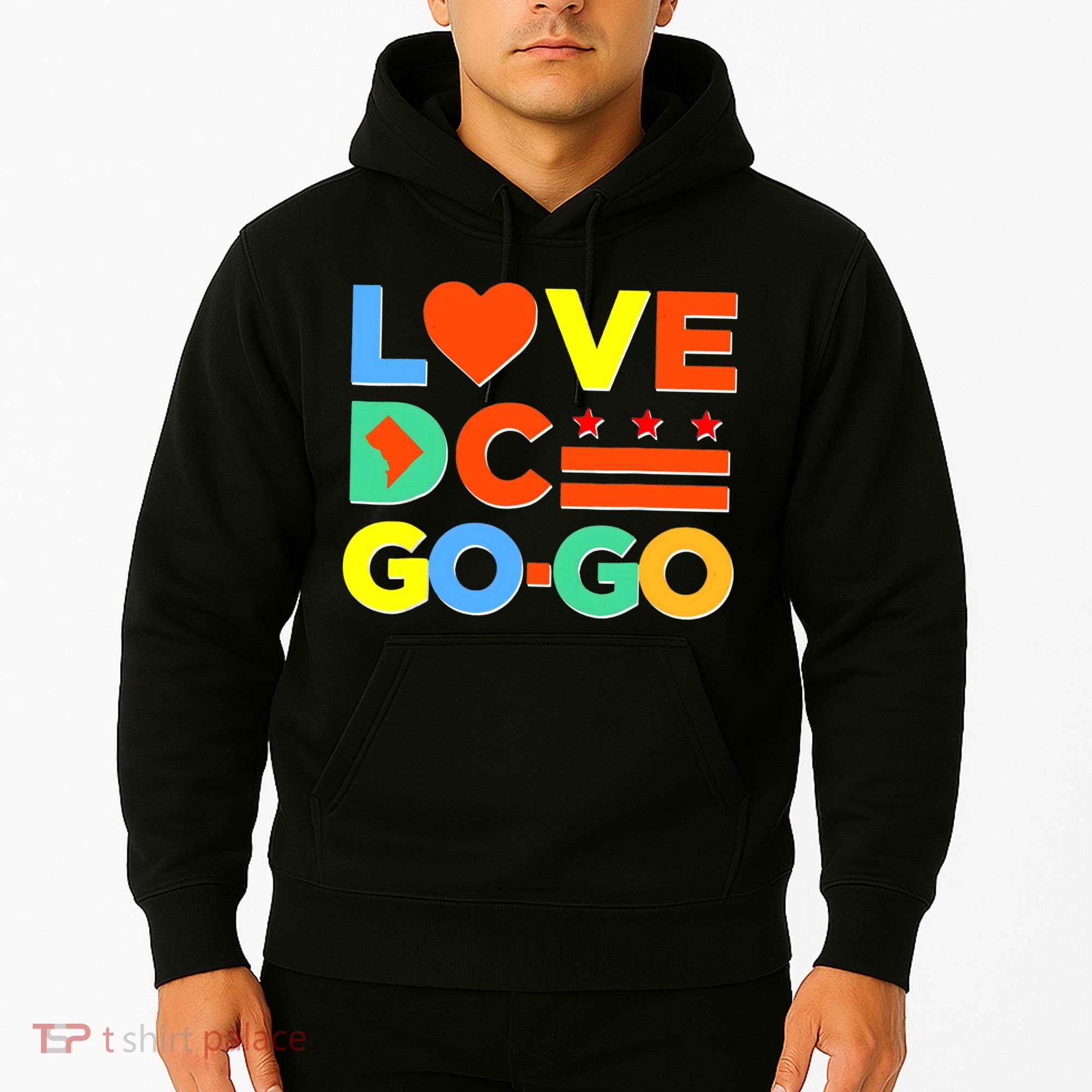 I Heart Love DC Washington D.C I Love Go Go Graphics Hoodie