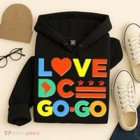 I Heart Love DC Washington D.C I Love Go Go Graphics Hoodie thumb 4