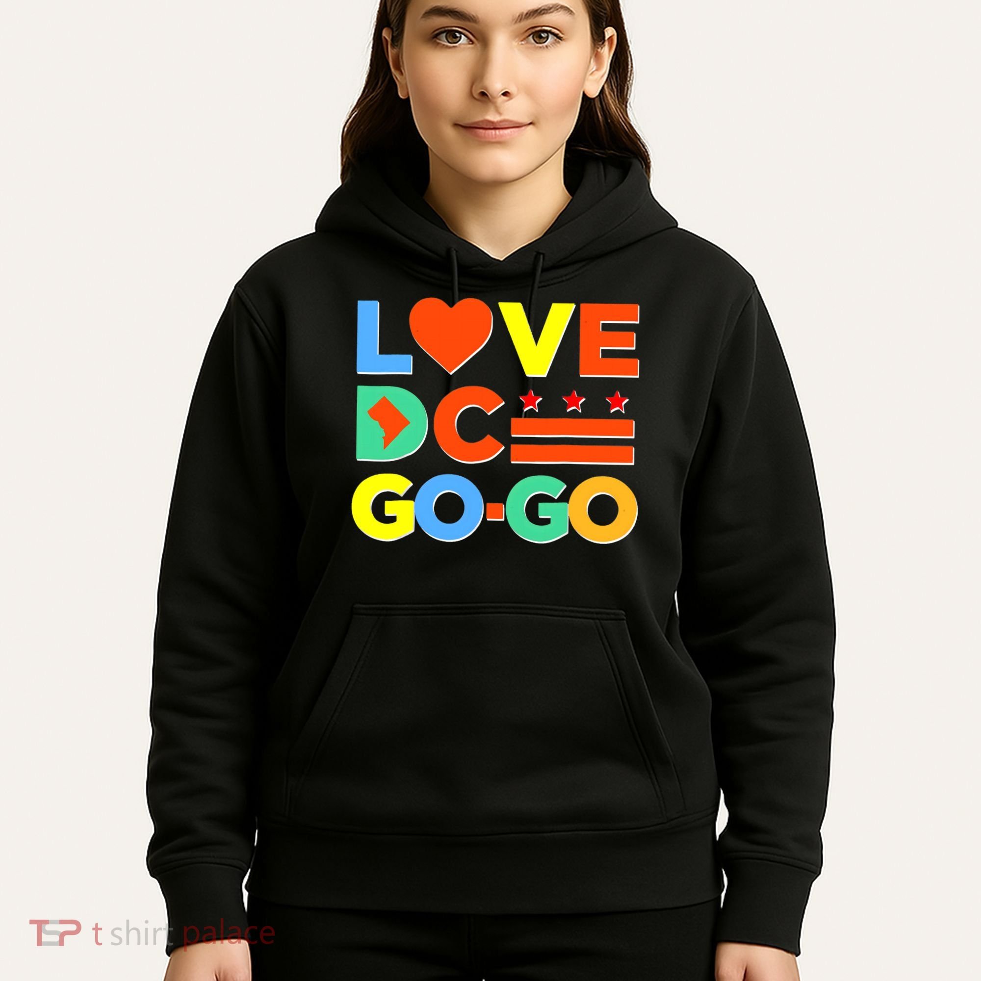 I Heart Love DC Washington D.C I Love Go Go Graphics Hoodie