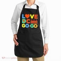 I Heart Love DC Washington D.C I Love Go Go Graphics Apron thumb 2
