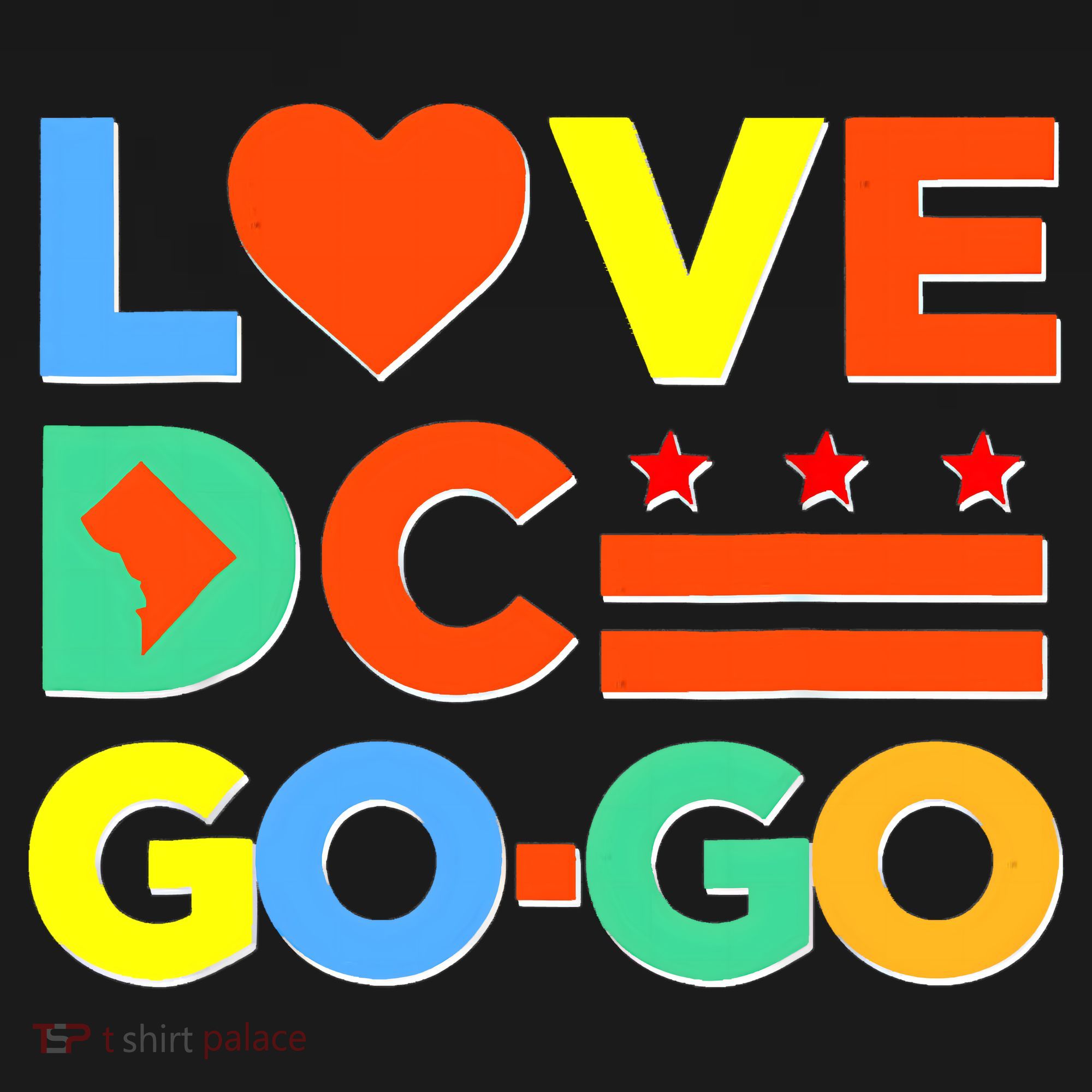 I Heart Love DC Washington D.C I Love Go Go Graphics Women's Hoodie