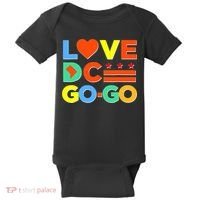 I Heart Love DC Washington D.C I Love Go Go Graphics Baby Bodysuit thumb 0