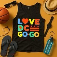 I Heart Love DC Washington D.C I Love Go Go Graphics Tank Top thumb 4