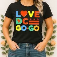 I Heart Love DC Washington D.C I Love Go Go Graphics Women's T-Shirt thumb 2