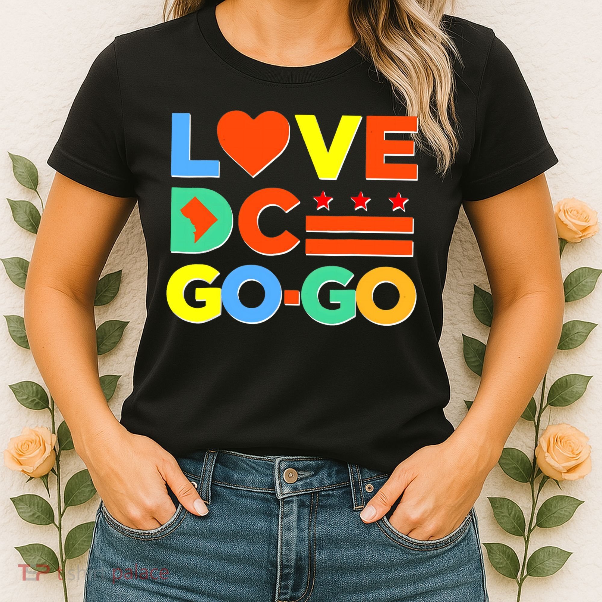 I Heart Love DC Washington D.C I Love Go Go Graphics Women's T-Shirt
