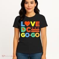 I Heart Love DC Washington D.C I Love Go Go Graphics Women's T-Shirt thumb 4