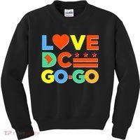I Heart Love DC Washington D.C I Love Go Go Graphics Kids Sweatshirt thumb 0