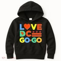 I Heart Love DC Washington D.C I Love Go Go Graphics Kids Hoodie thumb 0