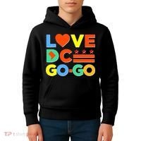 I Heart Love DC Washington D.C I Love Go Go Graphics Kids Hoodie thumb 4