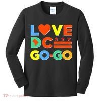 I Heart Love DC Washington D.C I Love Go Go Graphics Kids Long Sleeve Shirt thumb 0