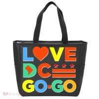 I Heart Love DC Washington D.C I Love Go Go Graphics Tote Bag thumb 0