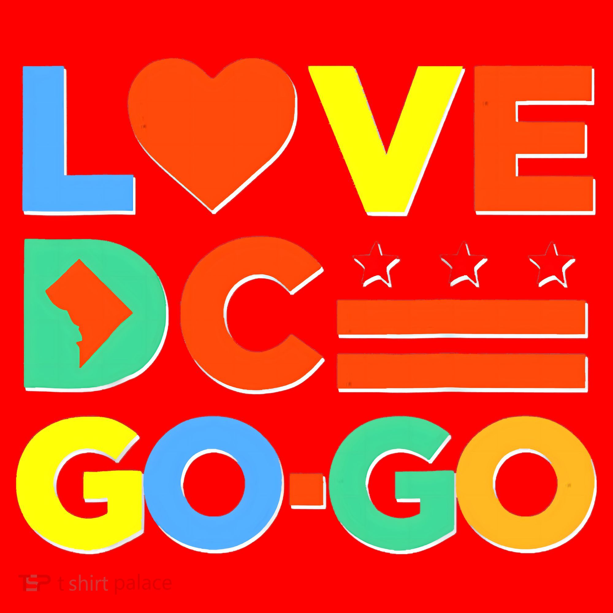 I Heart Love DC Washington D.C I Love Go Go Graphics Santa Hat
