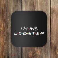 I'm His Lobster Romantic Valentine's Day Gift Coaster thumb 0