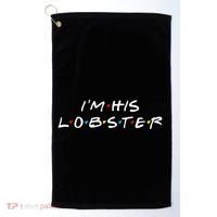 I'm His Lobster Romantic Valentine's Day Gift Golf Towel thumb 0
