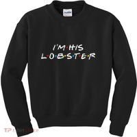 I'm His Lobster Romantic Valentine's Day Gift Kids Sweatshirt thumb 0