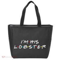 I'm His Lobster Romantic Valentine's Day Gift Tote Bag thumb 0