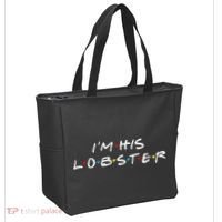 I'm His Lobster Romantic Valentine's Day Gift Tote Bag thumb 2