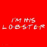 I'm His Lobster Romantic Valentine's Day Gift Santa Hat thumb 1