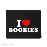 I Heart Love Boobies Mousepad thumb 0