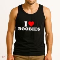 I Heart Love Boobies Tank Top thumb 3