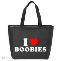 I Heart Love Boobies Tote Bag thumb 0