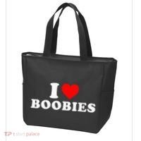 I Heart Love Boobies Tote Bag thumb 3