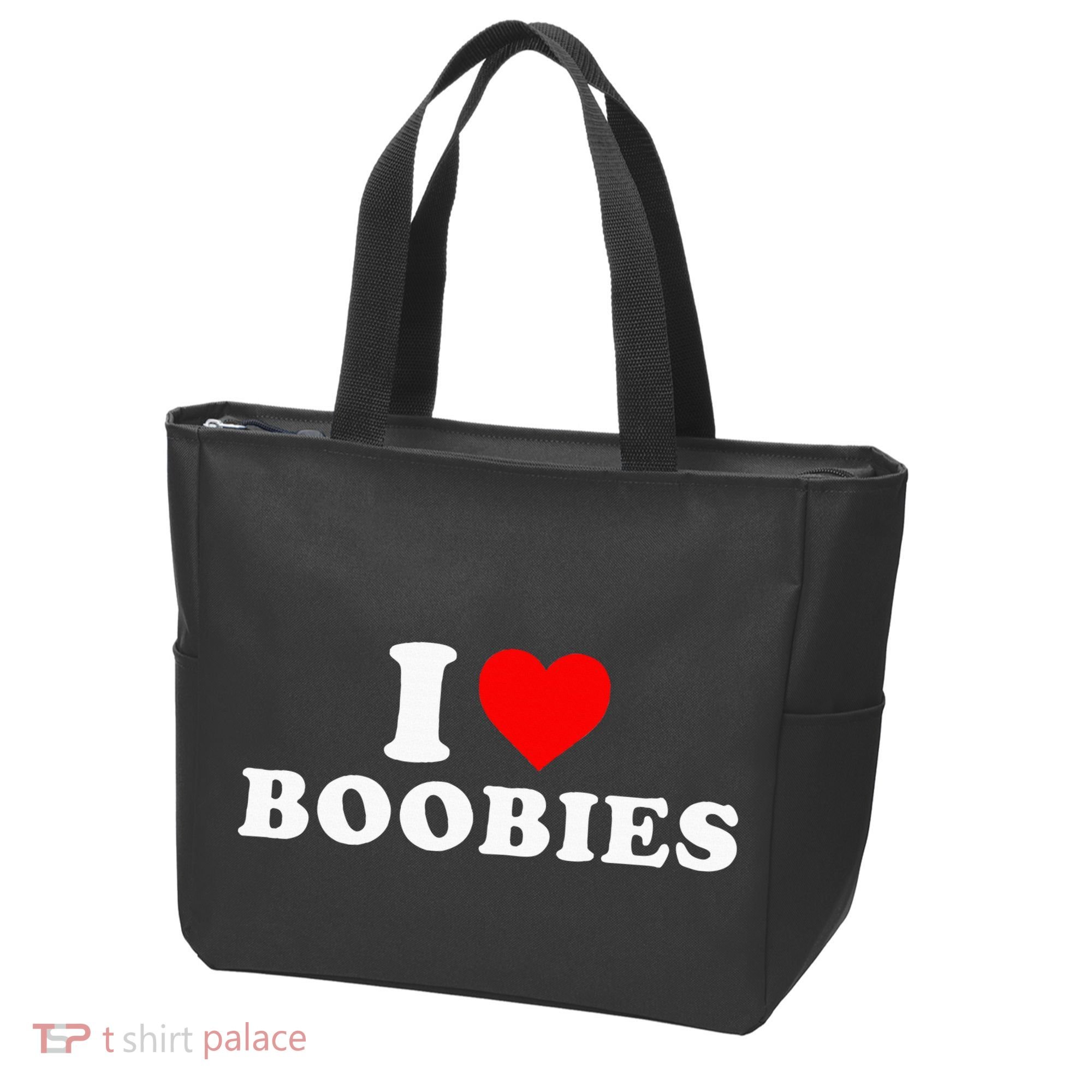 I Heart Love Boobies Tote Bag