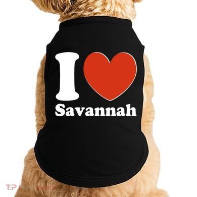 I Heart Love Savannah Doggie Tank