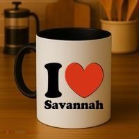 I Heart Love Savannah Coffee Mug thumb 4