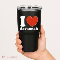 I Heart Love Savannah Tumbler thumb 2