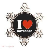 I Heart Love Savannah Ornament thumb 0