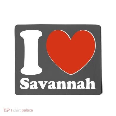 I Heart Love Savannah Mousepad