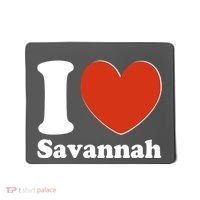 I Heart Love Savannah Mousepad thumb 0