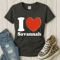 I Heart Love Savannah Women's T-Shirt thumb 3