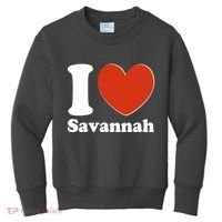 I Heart Love Savannah Kids Sweatshirt thumb 0