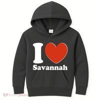 I Heart Love Savannah Kids Hoodie thumb 0