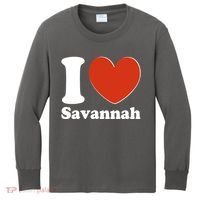 I Heart Love Savannah Kids Long Sleeve Shirt thumb 0