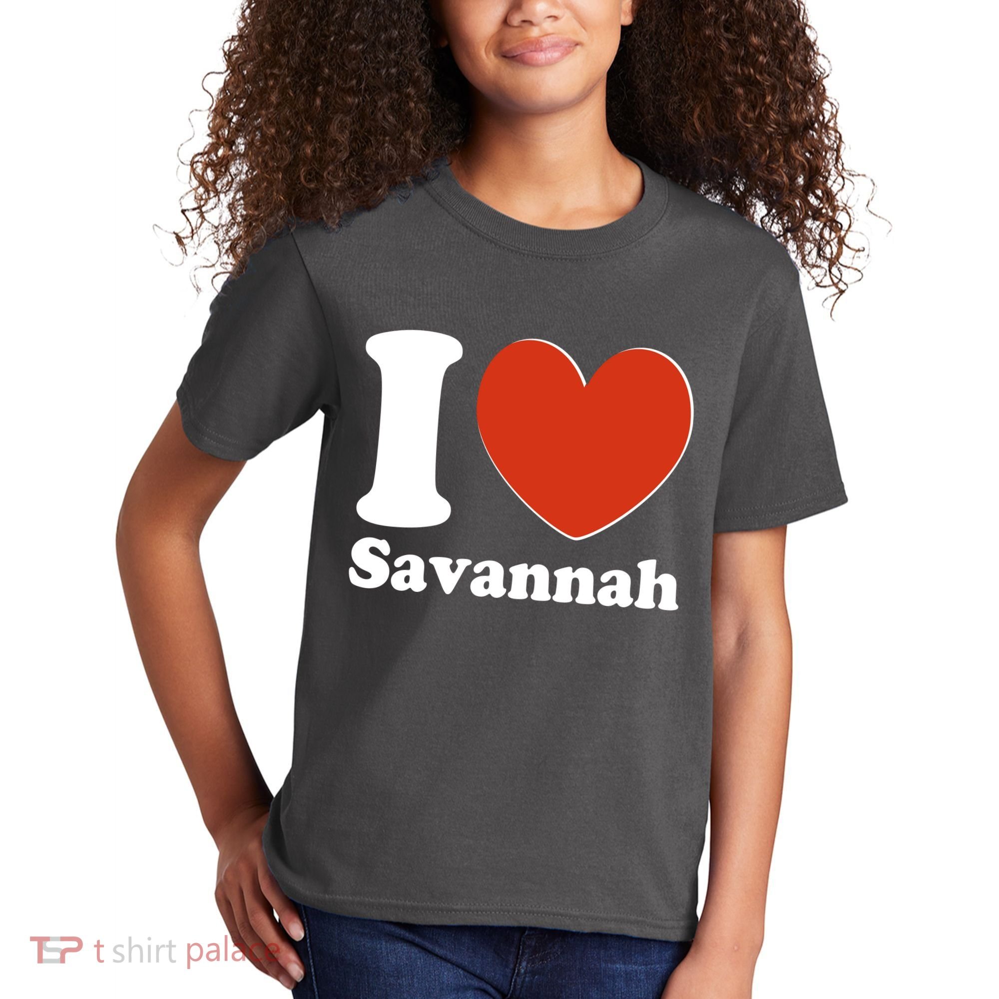 I Heart Love Savannah Kids T-Shirt