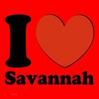 I Heart Love Savannah Santa Hat thumb 1