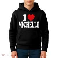 I Heart Love Michelle Kids Hoodie thumb 4