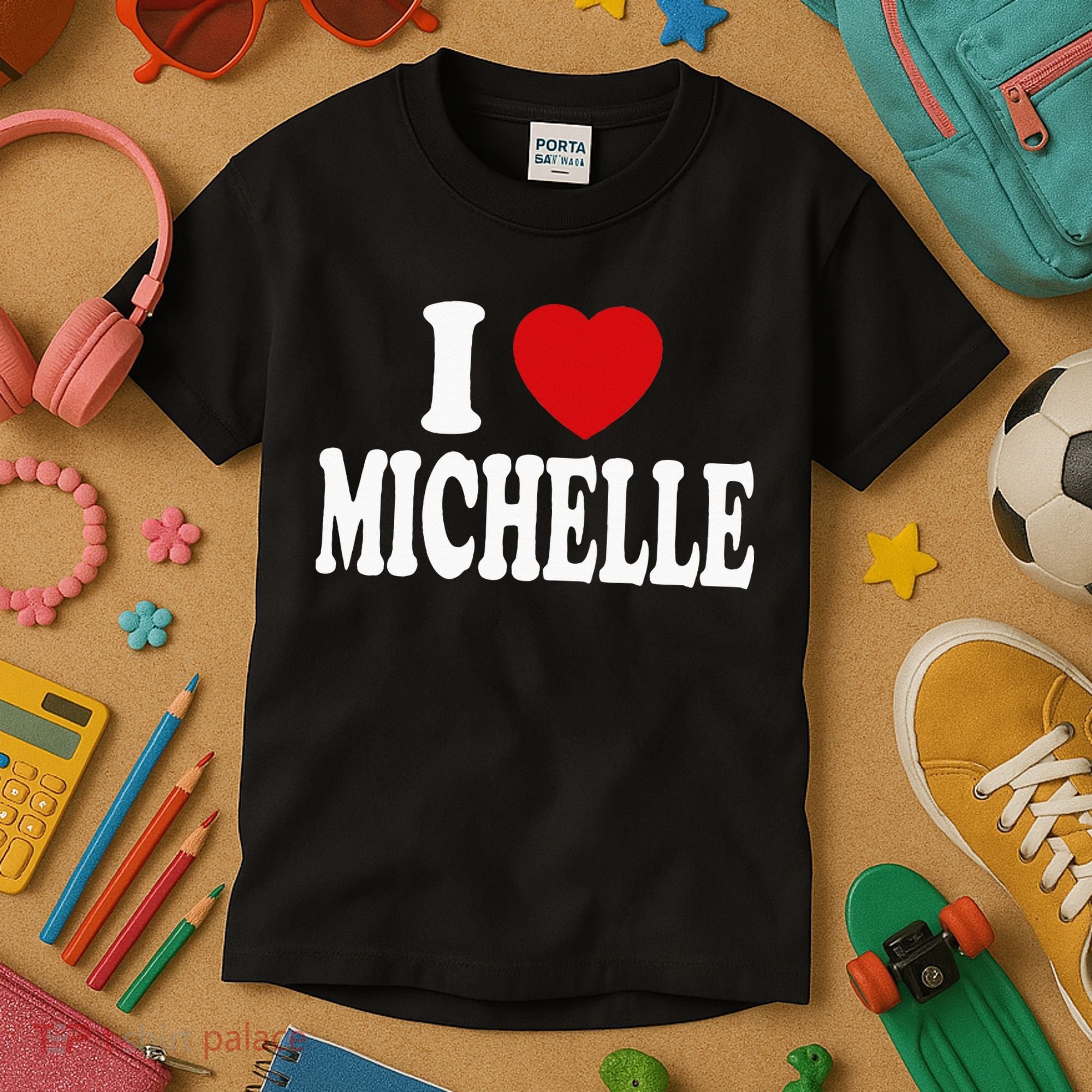 I Heart Love Michelle Kids T-Shirt