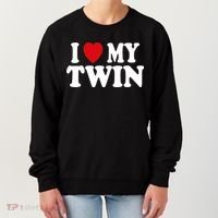 I HEART LOVE MY TWIN Women's Sweatshirt thumb 0