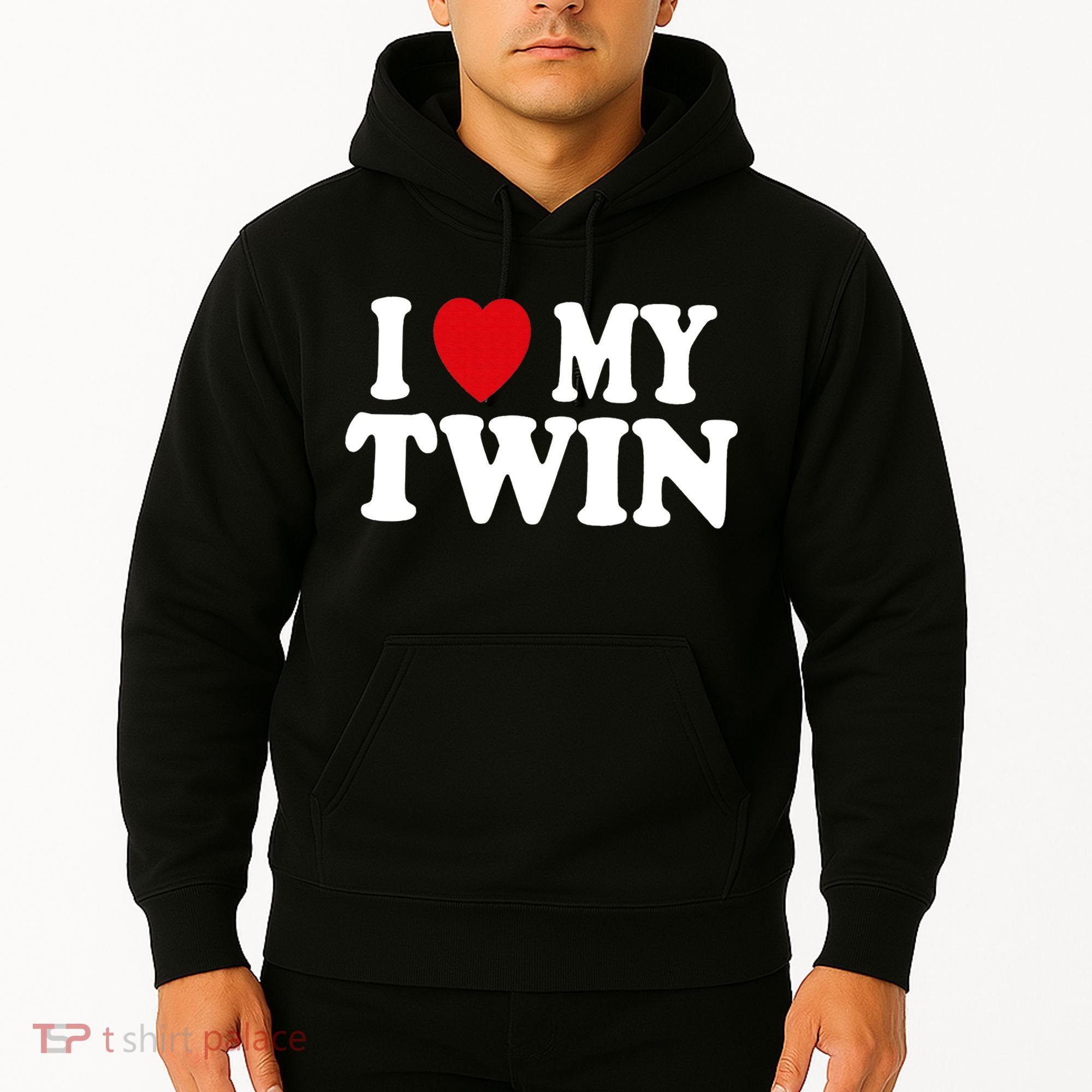 I HEART LOVE MY TWIN Hoodie