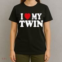 I HEART LOVE MY TWIN T-Shirt thumb 4