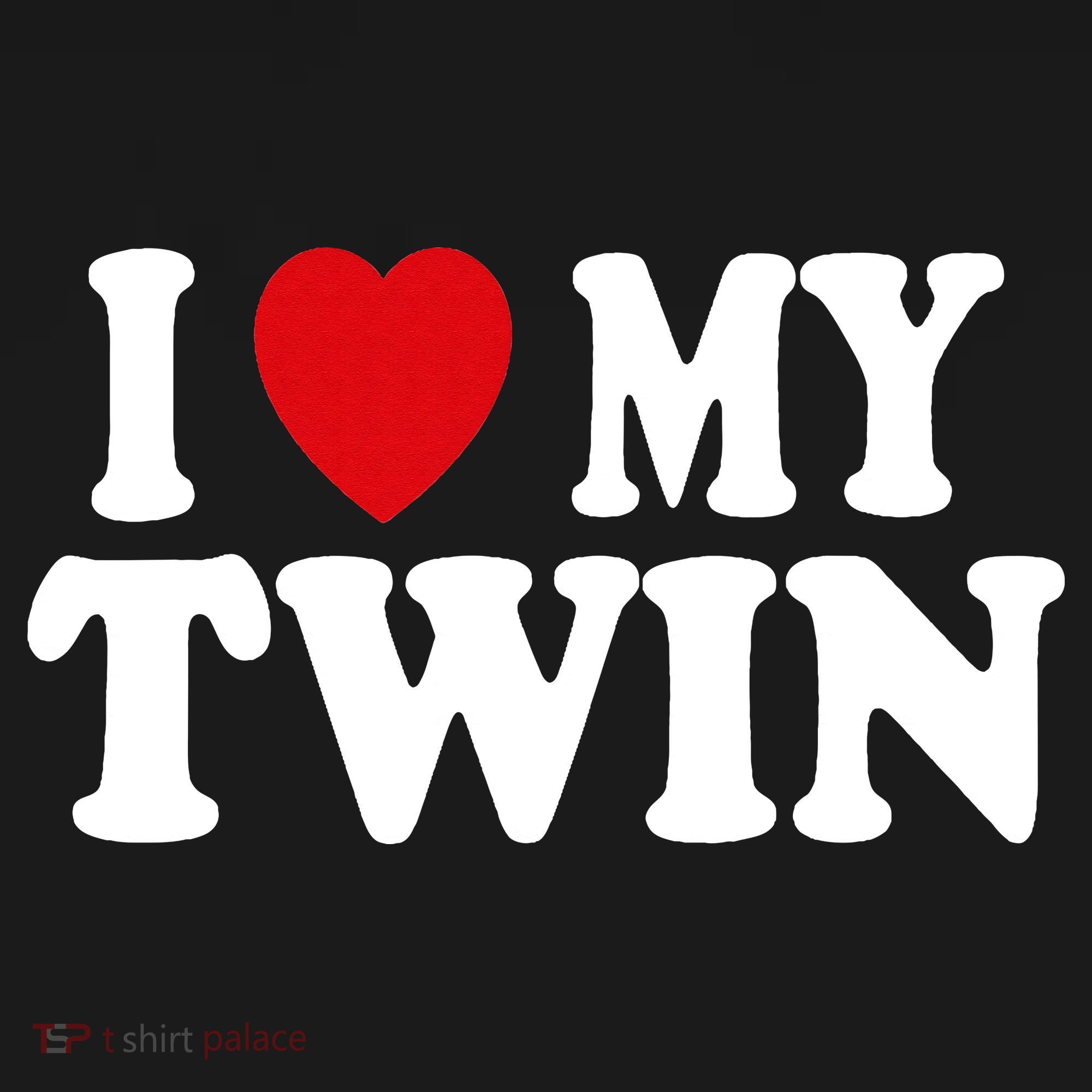 I HEART LOVE MY TWIN Women's Hoodie