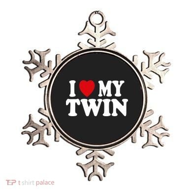 I HEART LOVE MY TWIN Ornament