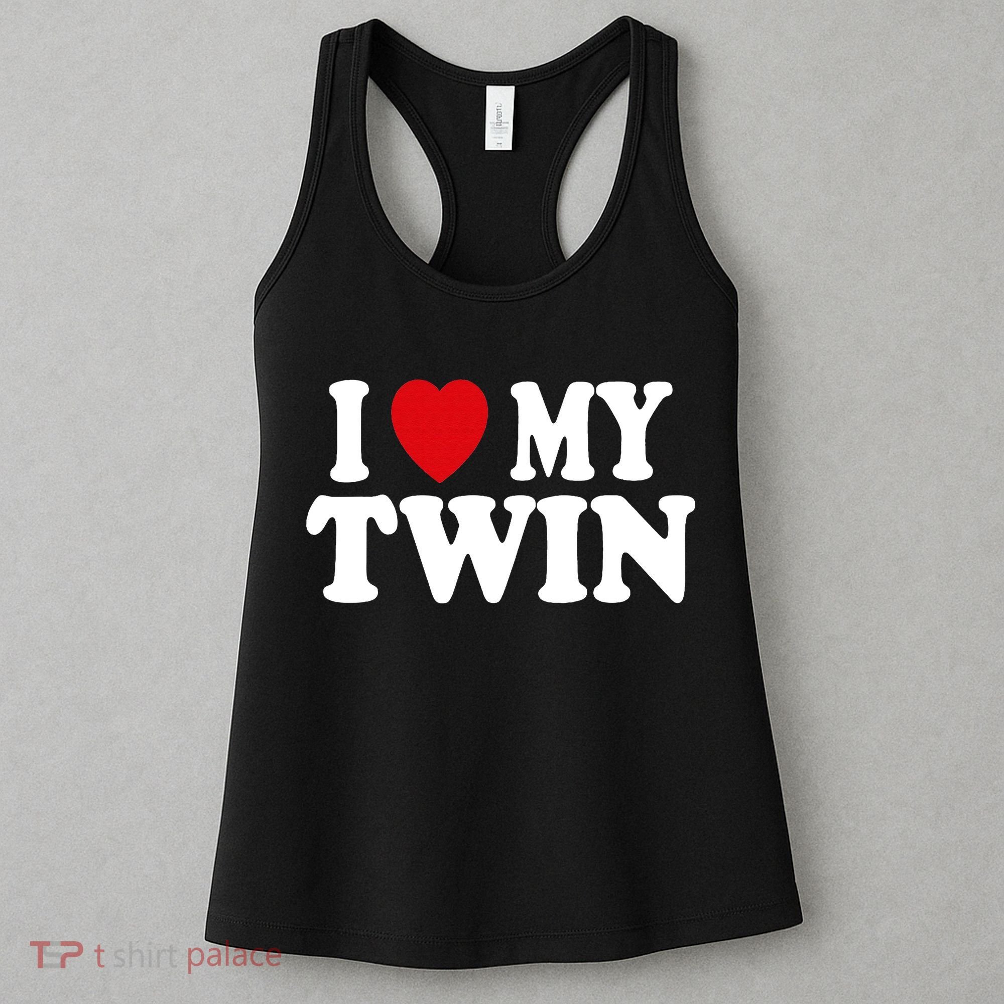 I HEART LOVE MY TWIN Women's Tank Top