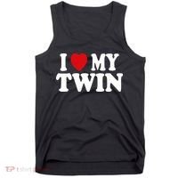 I HEART LOVE MY TWIN Tank Top thumb 0