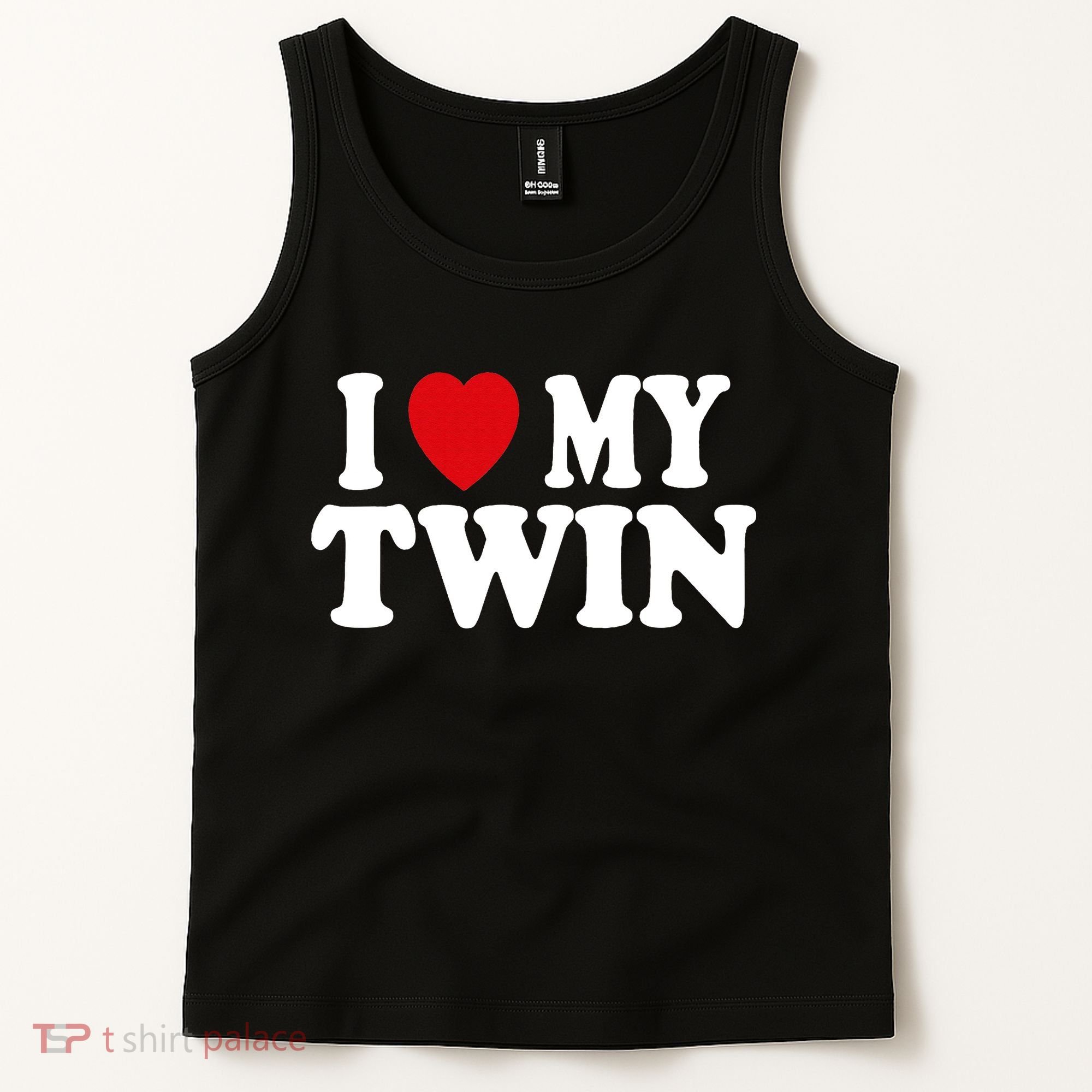 I HEART LOVE MY TWIN Tank Top