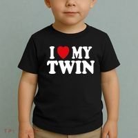 I HEART LOVE MY TWIN Toddler T-Shirt thumb 2